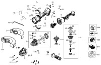 DeWalt DCG440N Angle Grinder TYPE 1 Spare Parts