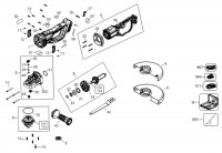 DeWalt DCG460N Angle Grinder TYPE 1 Spare Parts