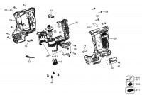 DeWalt DCH072P2 Cordless Hammer TYPE 1 Spare Parts
