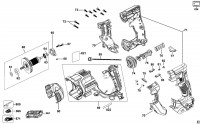 DeWalt DCH263NK Cordless Hammer TYPE 1 Spare Parts