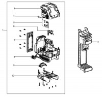 DeWalt DCLE34021D1 Crossline Laser TYPE 1 Spare Parts