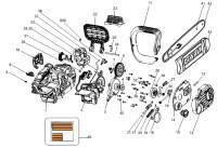 DeWalt DCM565N Chainsaw TYPE 3 Spare Parts