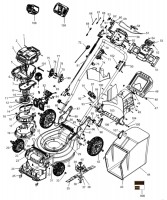 DeWalt DCMW564N Mower TYPE 2 Spare Parts