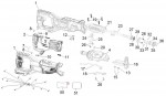 DeWalt DCS382NT Reciprocating Saw TYPE 1 Spare Parts