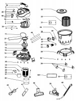 BLACK & DECKER BDWD15 VACUUM CLEANER (TYPE 1) Spare Parts