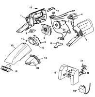 Black & Decker DB500 Dustbuster Spare Parts TYPE 1