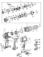DeWalt DCD735 Cordless Drill TYPE 2 Spare Parts
