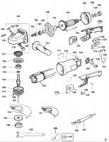 DEWALT DW840 ANGLE GRINDER (TYPE 4) Spare Parts