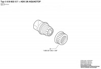 Bosch 0 600 800 007 Ask 5/8 Aquastop Hose Coupling Spare Parts