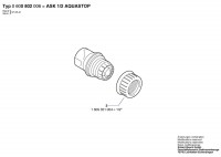 Bosch 0 600 802 006 Ask 1/2 Aquastop Hose Coupling Spare Parts