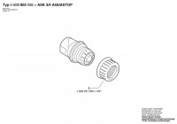 Bosch 0 600 802 008 Ask 3/4 Aquastop Hose Coupling Spare Parts