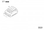 Bosch 1 607 A35 0V9 Battery Pack 18 V Spare Parts