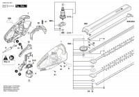 Bosch 3 600 H47 D01 Easyhedgecut 60 Hedge Trimmer 230 V / Eu Spare Parts