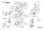 Bosch 3 600 HB9 505 Universalrotak 36-550 Lawnmower 36 V Spare Parts