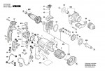 Bosch 3 601 A4E 530 Gsb 16 Re Percussion Drill 230 V / Eu Spare Parts