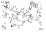 Bosch 3 601 AA2 200 Gsb 18-2 Re Percussion Drill 230 V / Eu Spare Parts