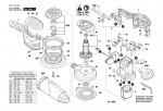 Bosch 3 601 C7B 1E1 Gex 125-150 Ave Random Orbital Sander 220 V Spare Parts