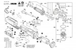 Bosch 3 601 GD1 300 Gws 17-125 Ps Angle Grinder / Eu Spare Parts