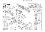 Bosch 3 601 H93 H63 Gws 24-230 Lvi Angle Grinder 110 V / Gb Spare Parts