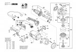 Bosch 3 601 HC1 305 Gws 20-230 J Angle Grinder / Eu Spare Parts