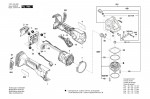 Bosch 3 601 JH6 A82 Gws 18V-15P Cordless Angle Grinder Spare Parts