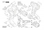 Bosch 3 603 JD8 003 Easydrill 18V-40 Cordless Drill Driver 18 V / Eu Spare Parts