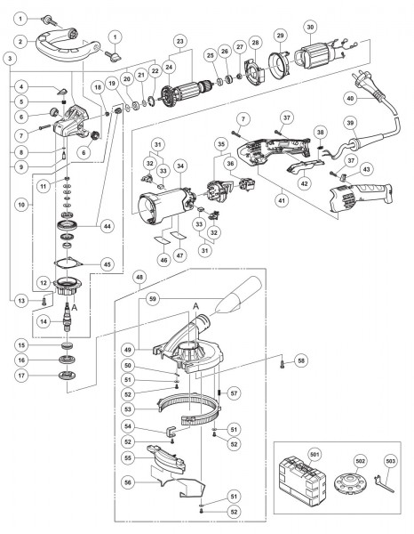 Hikoki Gm13y Stone Grinder Spare Parts Spare_GM13Y from