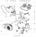 Metabo 01536001 Mega 400-50 W Compressors Spare Parts