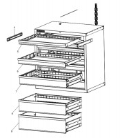 Facom 2936B Type 1 Drawer Cabinet Spare Parts
