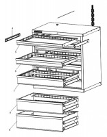 Facom 2938B Type 1 Drawer Cabinet Spare Parts