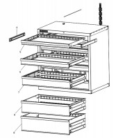 Facom 2939B Type 1 Drawer Cabinet Spare Parts