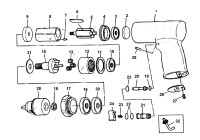 Mac AD511 Type 1 Air Drill Spare Parts