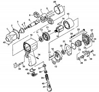 Mac AW335 Type 1 Impact Wrench Spare Parts