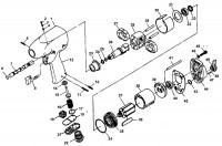 Mac AW375 Type 1 Impact Wrench Spare Parts