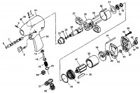 Mac AW376 Type 1 Impact Wrench Spare Parts