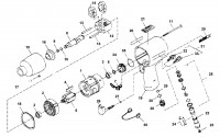 Mac AW3800 Type 1 Impact Wrench Spare Parts