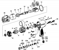 Mac AW5500M Type 1 Impact Wrench Spare Parts