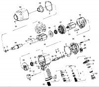 Mac AWP550B Type 1 Impact Wrench Spare Parts