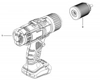 Facom CL.P1413D Type 1 Cordless Drill Spare Parts