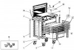 Facom CR.T5XLWHT Type 1 Roller Cabinet Spare Parts