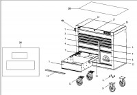 Mac E4122-B-FBOR Type 1 Roller Cabinet Spare Parts