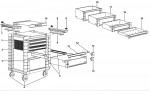 Facom JET.6M4100Y Type 1 Roller Cabinet Spare Parts