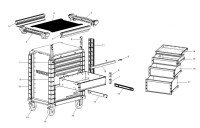 Facom JET.C4NM4A Type 1 Drawer Cabinet Spare Parts