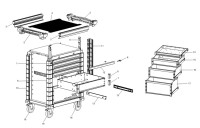 Facom JET.C4NM5A Type 1 Drawer Cabinet Spare Parts