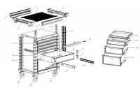 Facom JET.CR4M3A Type 1 Drawer Cabinet Spare Parts