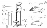 Mac MB7700 Type 1 Shelving Cabinet Spare Parts