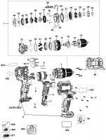 Mac MCD701 Type 1 Cordless Drill Spare Parts