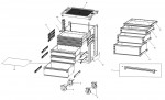 Facom ROLL.5M3AP Type 1 Roller Cabinet Spare Parts