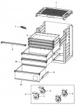 Facom ROLL.5M3PB Type 1 Roller Cabinet Spare Parts