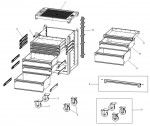 Facom ROLL.6M3S Type 1 Roller Cabinet Spare Parts